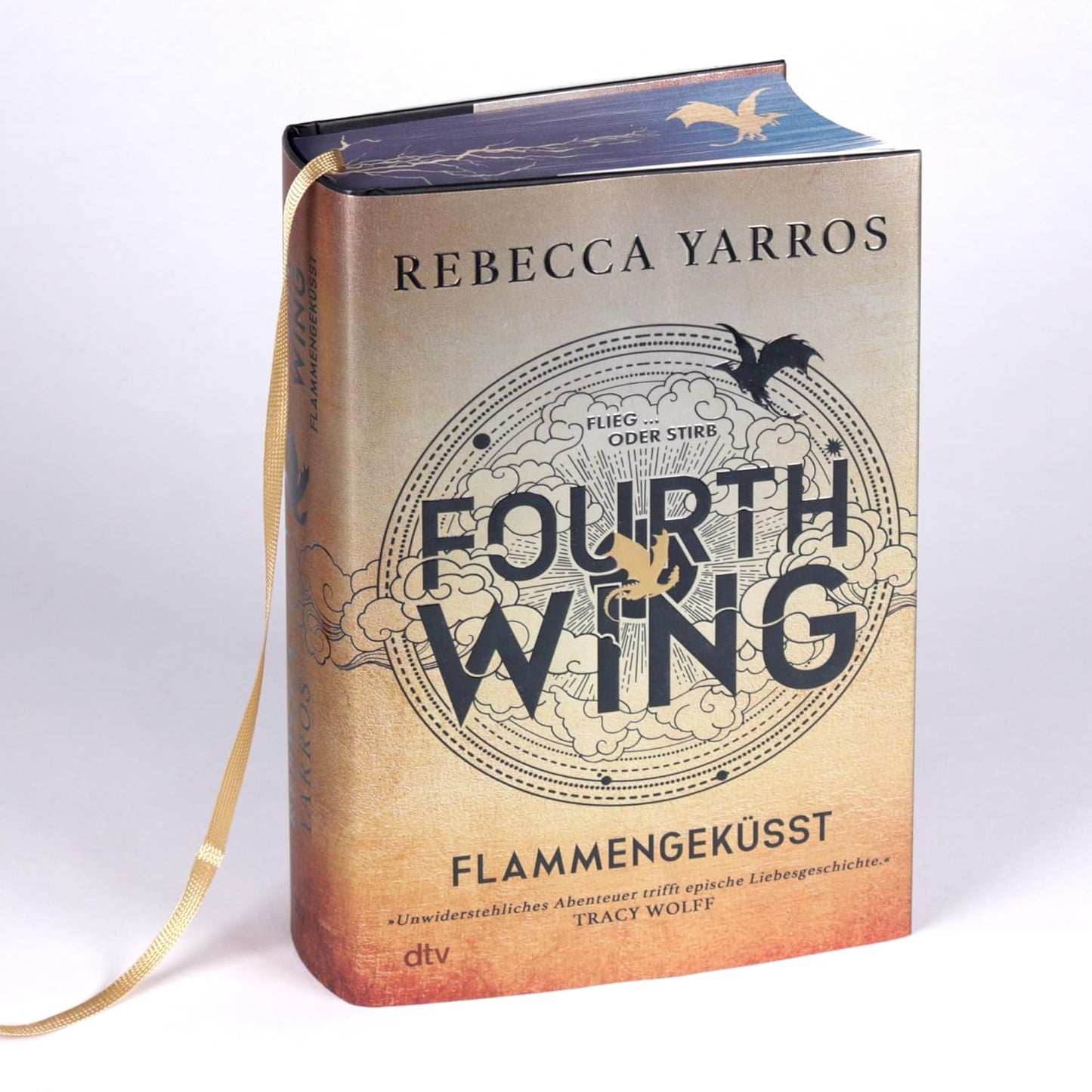 Fourth Wing - Flammengeküsst - Deluxe-Ausgabe mit atemberaubendem Farbschnitt (Flammengeküsst-Reihe, Band 1)