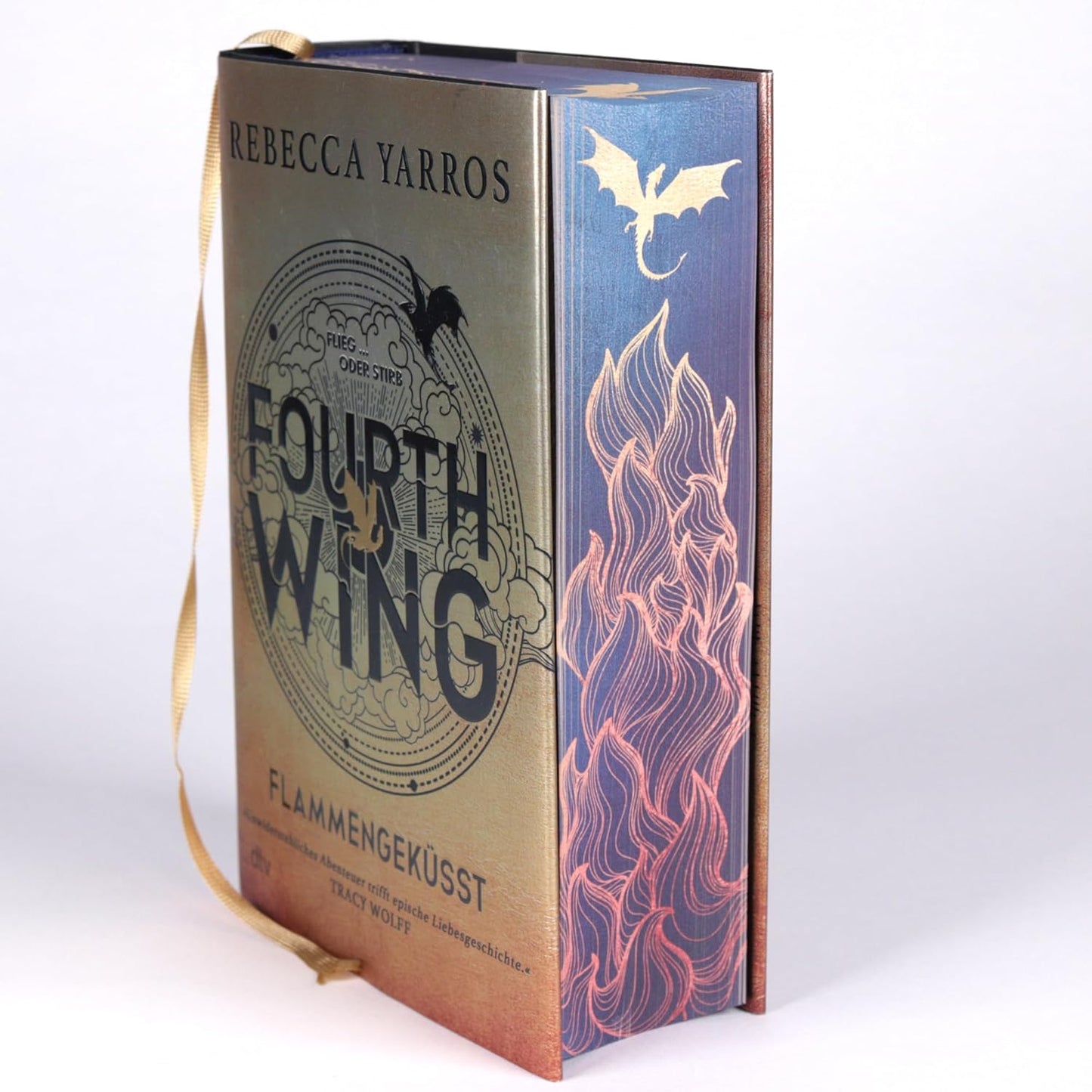 Fourth Wing - Flammengeküsst - Deluxe-Ausgabe mit atemberaubendem Farbschnitt (Flammengeküsst-Reihe, Band 1)